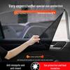 5-Piece Car Window Sunshade Set - Mesh Sun Curtain with Suction Cup Privacy Shield