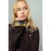 ELLE KIDS Girls' Casual Plaid Knit Cardigan