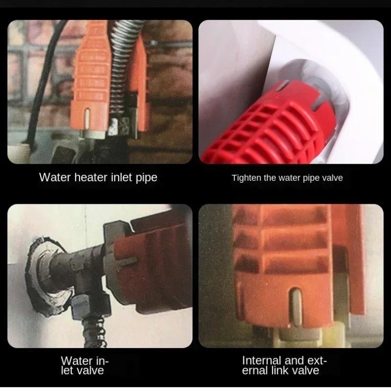 Cheie sanitară multifuncțională pentru podeaua pelviană Manșon conducător Dezasamblare Robinet Conductă Chiuvetă Instrument de instalare Doar sanitar