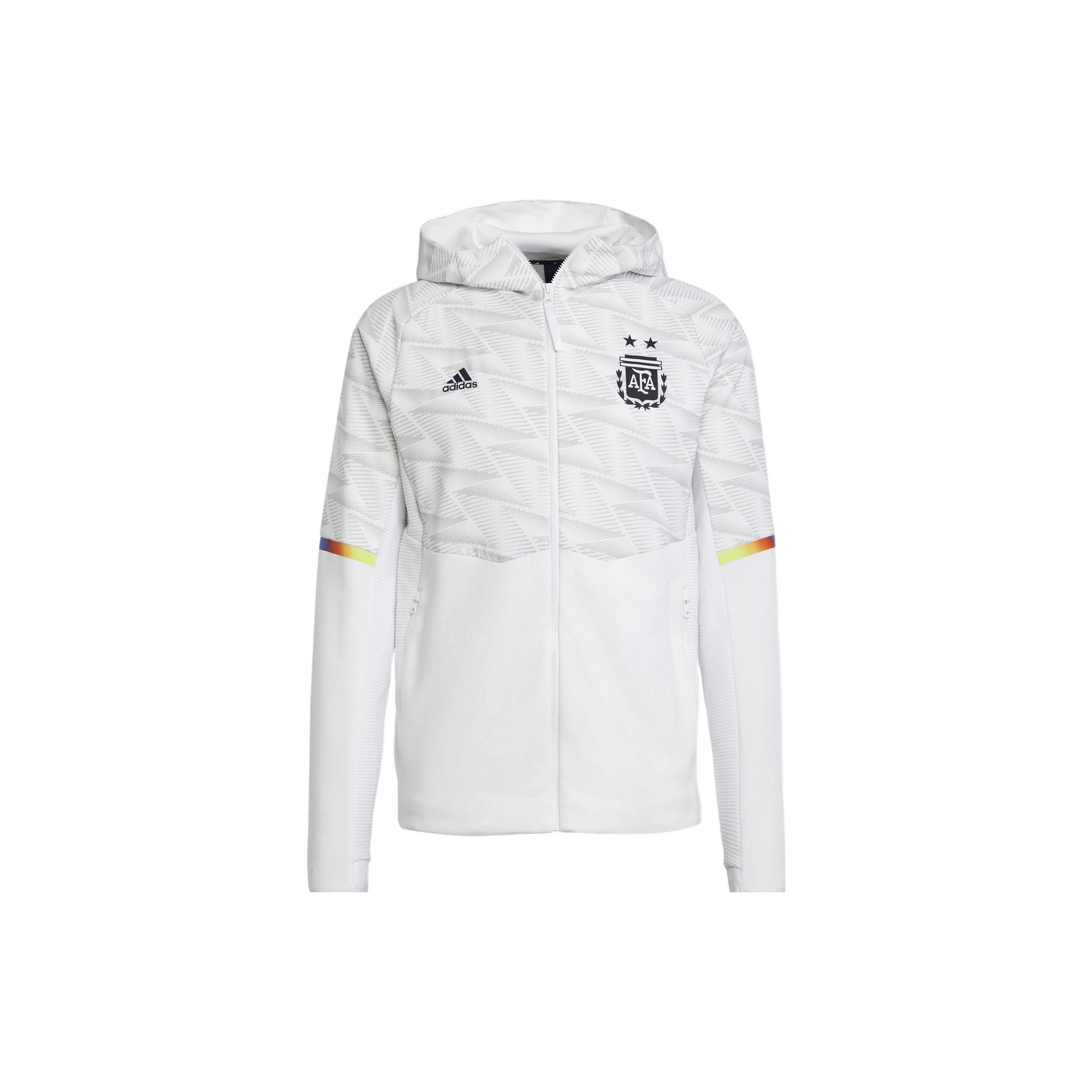 adidas Argentina Game Day Travel Full-Zip Hoodie White Men s IC4444 XXXL