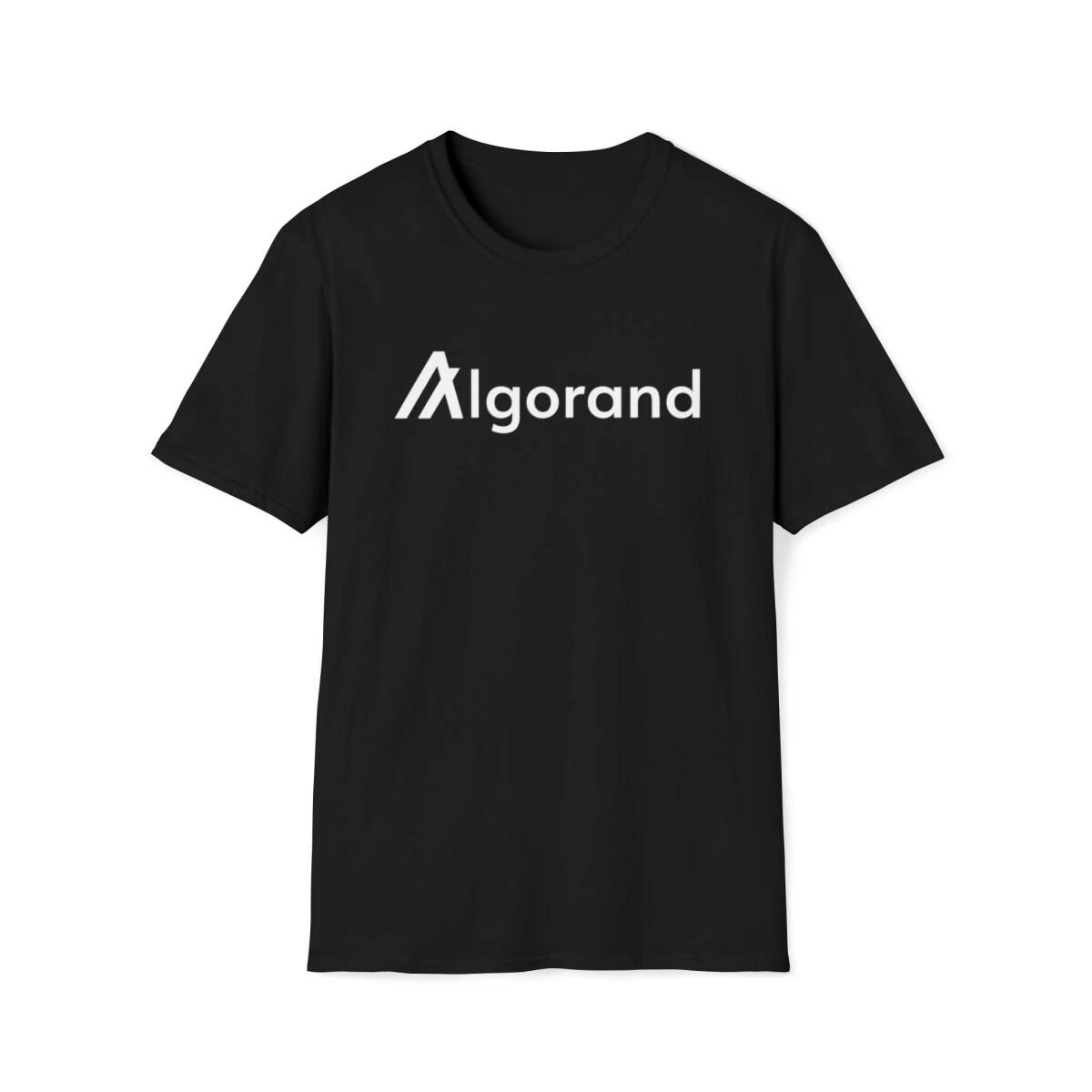 Algorand ALGO Cotton Crewneck T-Shirt Crypto Blockchain Tee Cryptocurrency Shirt XL