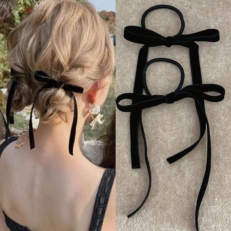 Women Hair Bows Barrette Hair Clip 2000s Trend Side Clip Fashionable Elegant Sweet Bowknot Photo Props