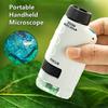 1PC Zakmicroscoop Kinderen Wetenschap Speelgoed Kit 60-120x Educatieve Mini Handheld Microscoop met LED Licht Buiten Kinderen Stem Speelgoed