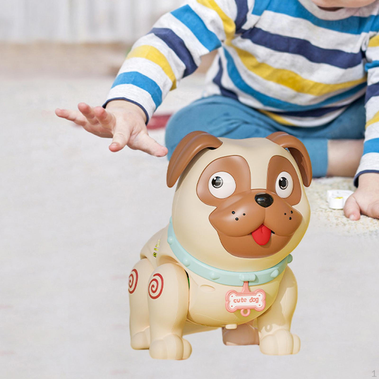 

Детская игрушка для ползания, электрическая собака, электронная интерактивная игрушка для вечеринки коричневый