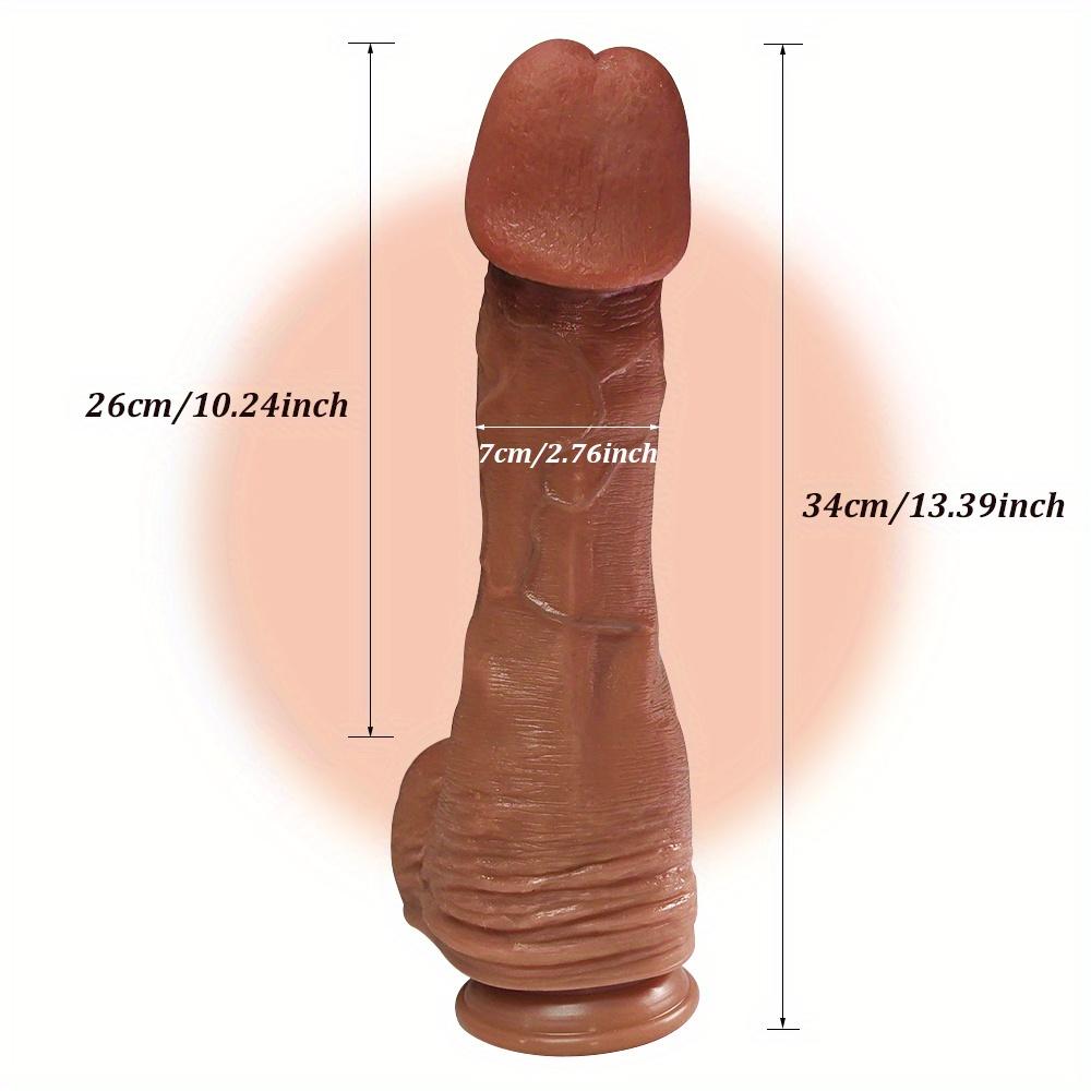 Dildo Realist XXL Mare – Silicon Lichid Moale 100% Penis Realist cu Ventuză Puternică, Jucărie Confortabilă pentru Masturbare Adultă pentru Femei, Bărbați și Cupluri