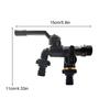 Outdoor Faucet With Double Outlet Double Taps Brass Water Faucet 1/2 Inch Inlet Home Water Hose Connector 1-Into-2 Spigot