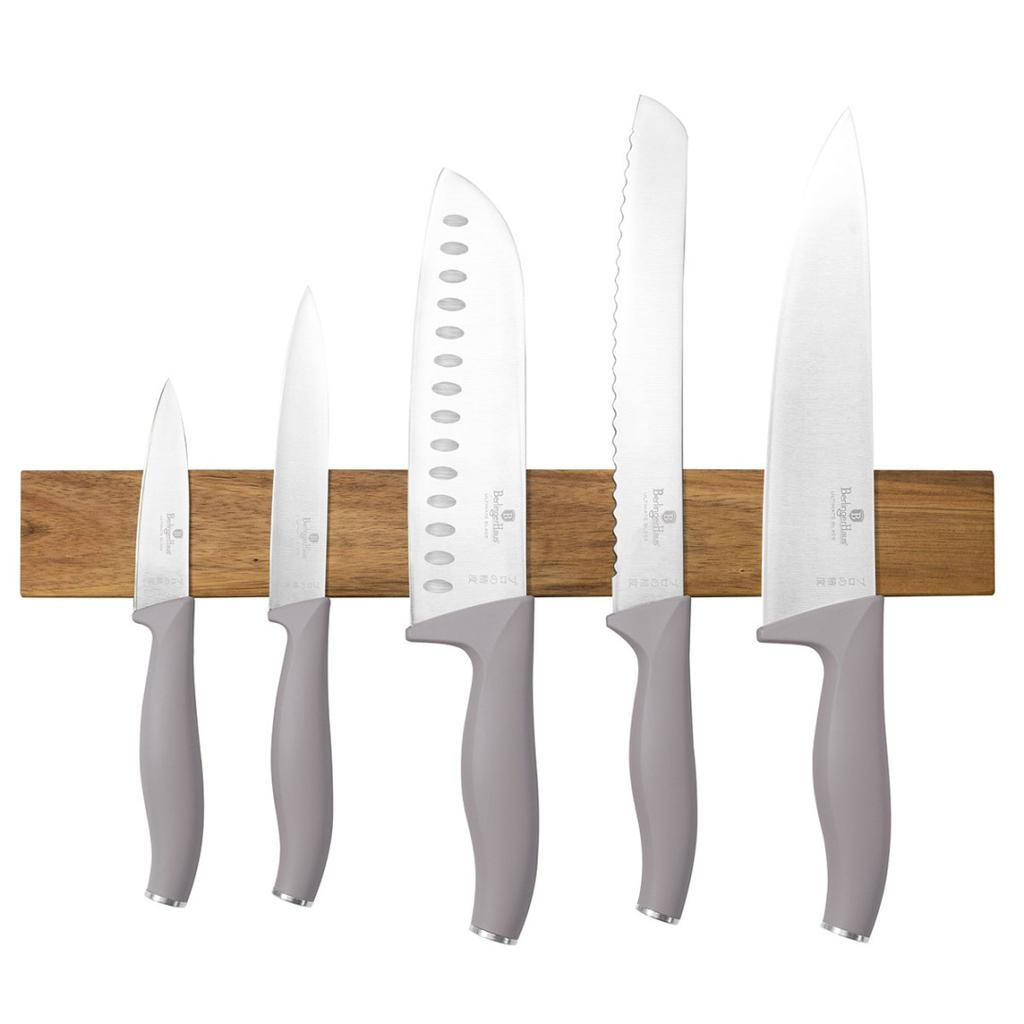 Set Of 5 Kitchen Knives With Blade Berlinger Haus Bh-2946 Taupe