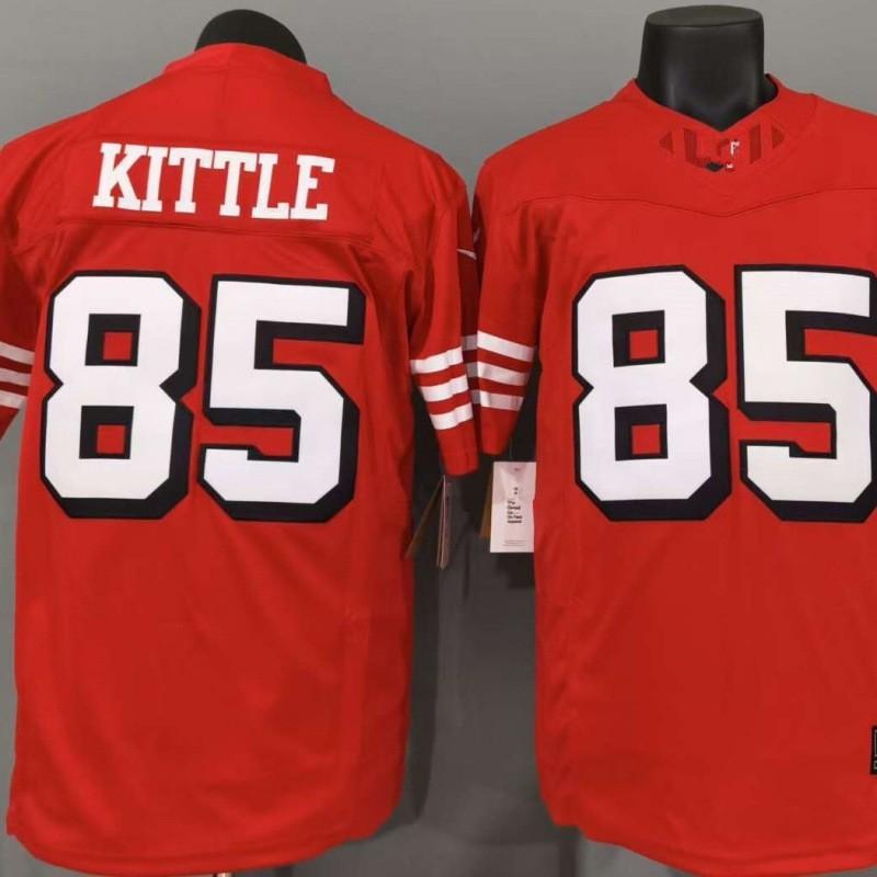 San Francisco 49ers 85 Kittle Shadow Red Regular 3rd Gen Football Jersey