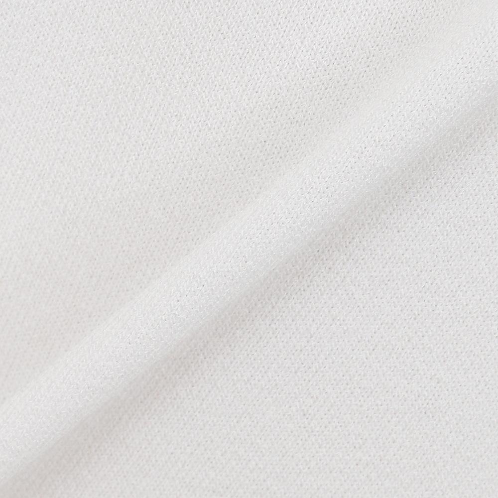 MALBON GOLF Knit Hybrid Polo Shirt Off White (Man)