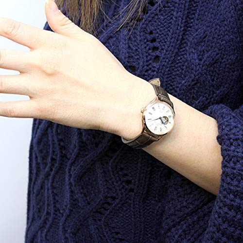 Orient Star RK-ND0003S Women's Automatic Watch, Classic Semi-Skeleton, Mechanical, Made in Japan, with 2-Year Manufacturer's Warranty, Open Heart, Whi