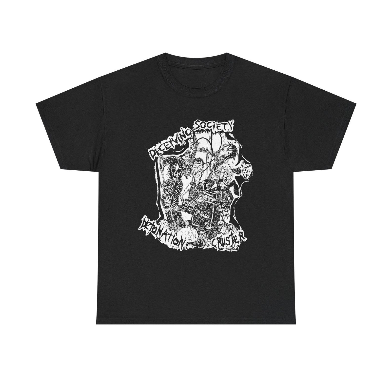Deceiving Society Inspired Shirt, Hardcore Punk Tee, Underground HC Band Shirt, DIY Hardcore Music Tee, Heavy Punk Fan Gift M