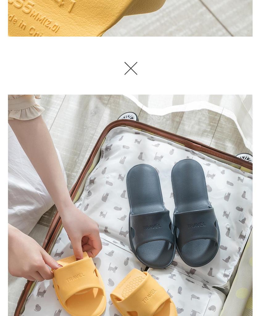Unisex Non-slip Folding Bath Slippers for Home, Travel, and Hotels