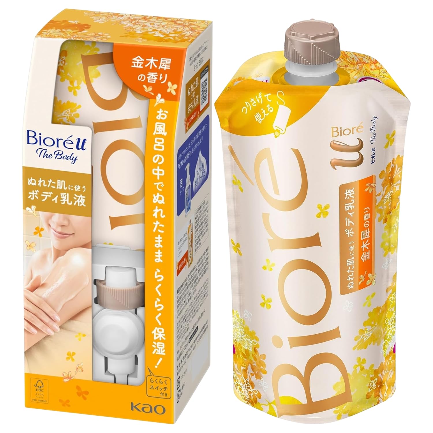 

Biore u The Body emulsion for wet skin Osmanthus scent 300ml 1 piece 1 refill 300ml 8LINK [The Body] +