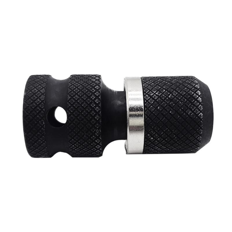 Quick Release 1/2-Inch Square Drive To 1/4-Inch Hex Female Socket Adapter Converter Chuck Adapter for Impact and Ratchet