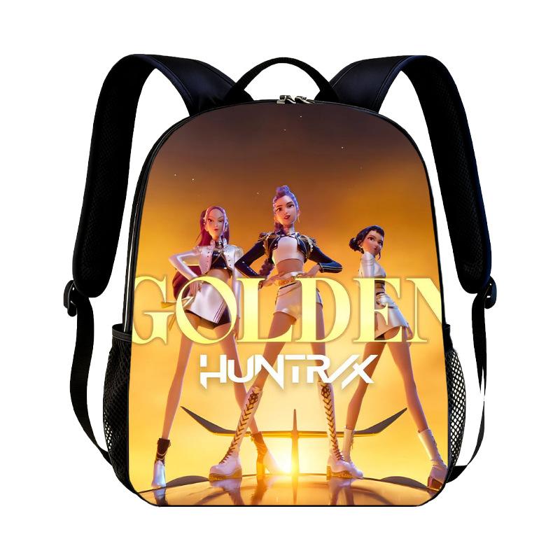 KPop Demon Hunters Cartoon Peripheral Backpack for Students Boys Girls Bags Teens Daily Backpack Travel Rucksacks Daily
