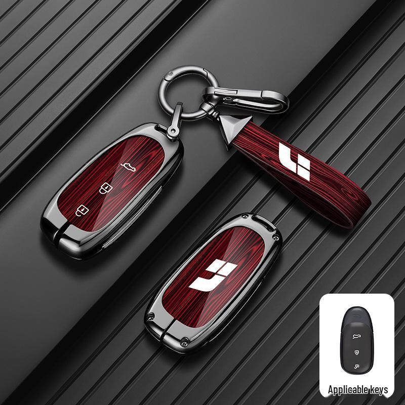 Premium Metal Shell Key Case for Ideal L9/L8/L7MAX - Car-Specific Protection with Buckle