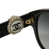 Used 10097 COCO Mark Butterfly Shape Eyewear 5192A c.622/3C 7968 Logo CC Mark Acetate Black Women's from Japan AUTHENTIC
