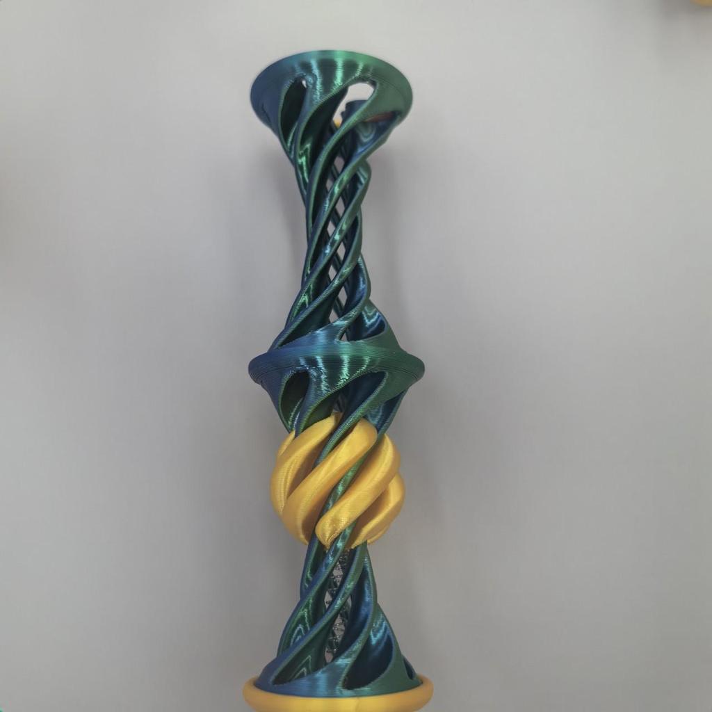 3D Printed Spiral Spring Jumping Toy - Unique Decompression Ejectable Toy