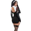 Halloween Nun Costume Women Role Play Party Outfit Sexy Cosplay Uniform Set