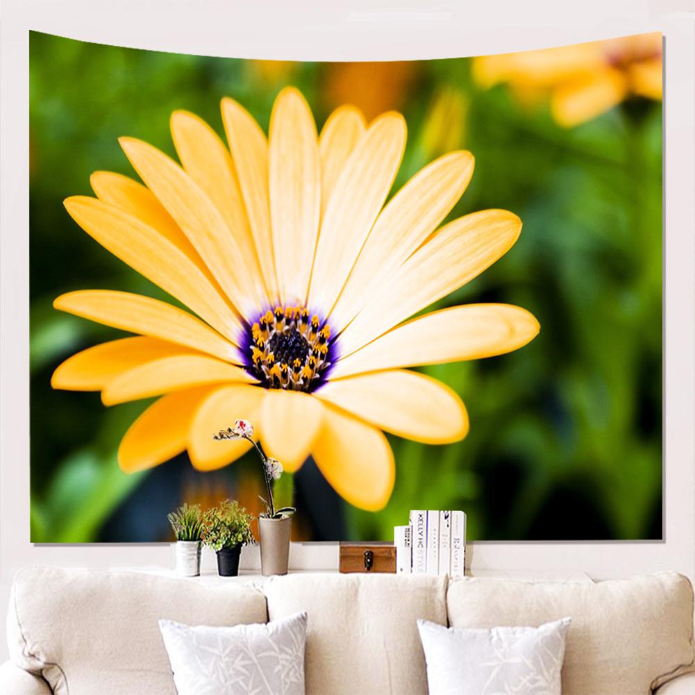 Flowers Tapestry 3d Colorful Plant Printing Background Painting Cloth Wall Fresh Vibrant Living Rooms Decoration Blanket