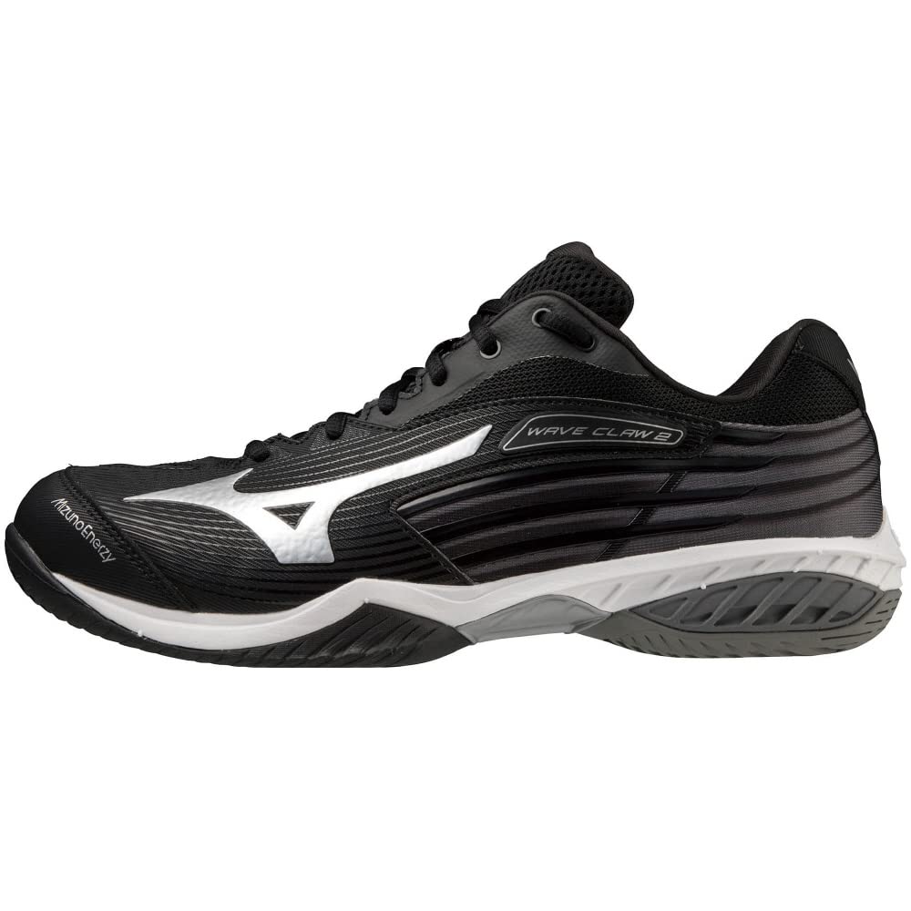 

Бадминтонные кроссовки Wave Claw 2 WIDE см 4E [Mizuno] Черный/Серебристый/Белый 23.0