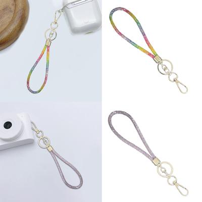 Dazzling Glitter Keychain Lanyards Adjustable Length Crystal Phone Straps Stylish Jewelry for Daily Use and Parties