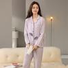 [Hyaluronic Acid] High-end Autumn Pajamas Women's Long-sleeved Modal Cotton Cardigan Silky Women's Loungewear Set