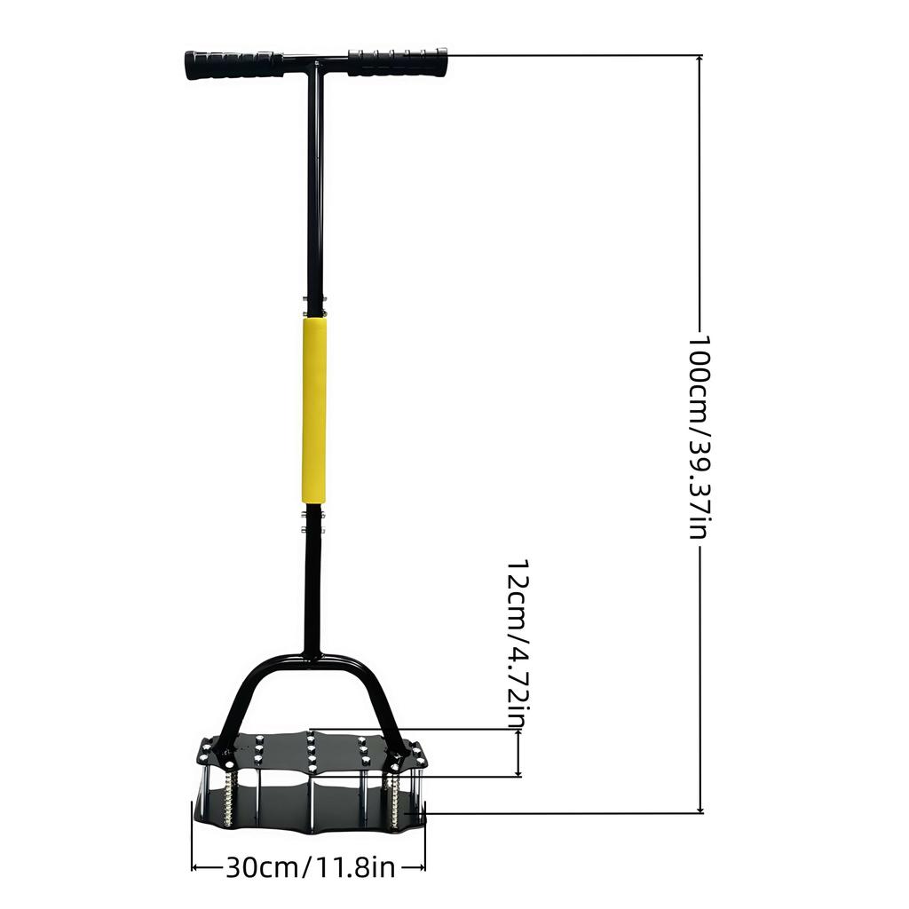 Spring Scarifier, Lawn Scarifier, Manual Turner, Garden Labor-saving Soil Punch, Gardening Tool