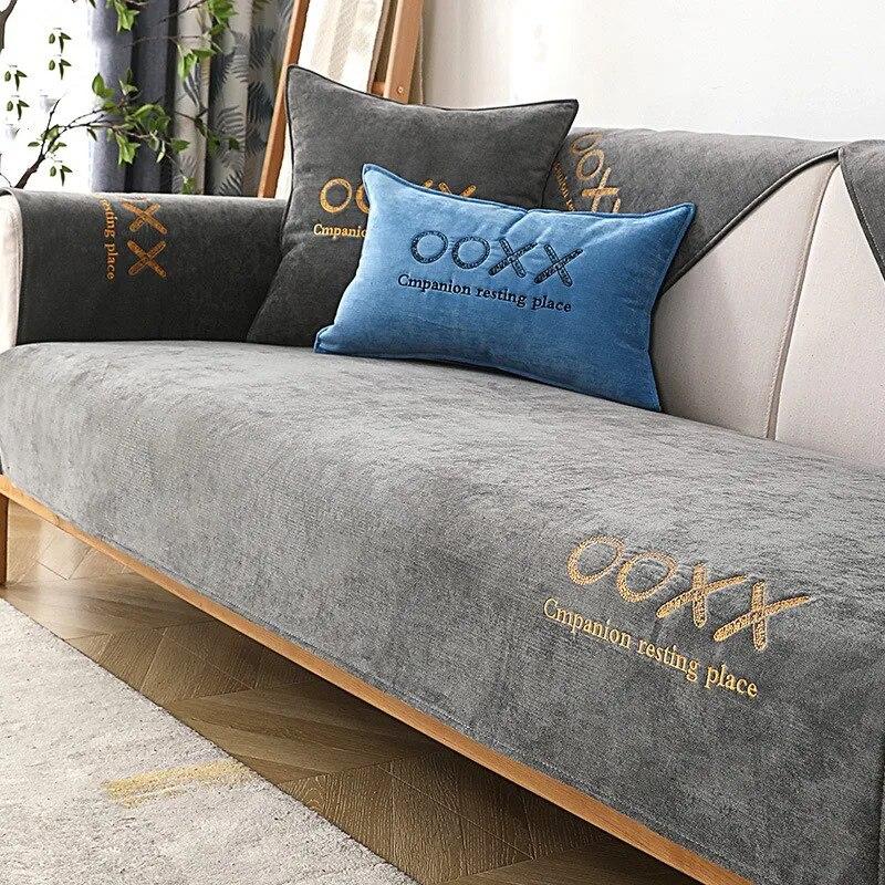 

Новые водонепроницаемые подушки для дивана из цельного шенилла, чехлы для диванов с отделением для домашних животных, нескользящие полотенца для дивана для декора гостиной 30x50cm case1pc