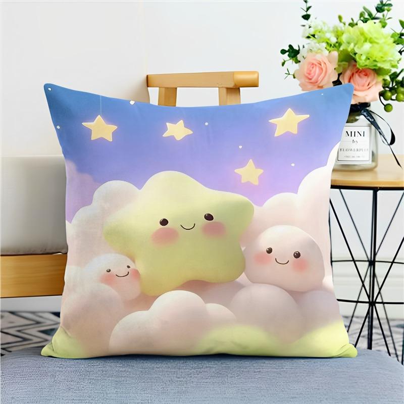 

Наволочка со звездой в облаке для украшения общежития, офиса, гостиной, дома, наволочка 40x40cm