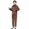 Stylish Winter Velvet-Trimmed Cotton Jacket & Pants Set for Middle-Aged and Elderly: Warm, Loose-Fit Two-Piece Suit