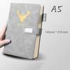 A5 Leather Notebook Diary Custom Logo  Business Journal Writing Genuine Leather Handmade