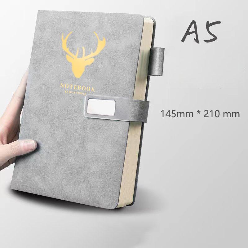 A5 Leather Notebook Diary Custom Logo Business Journal Writing Genuine Leather Handmade