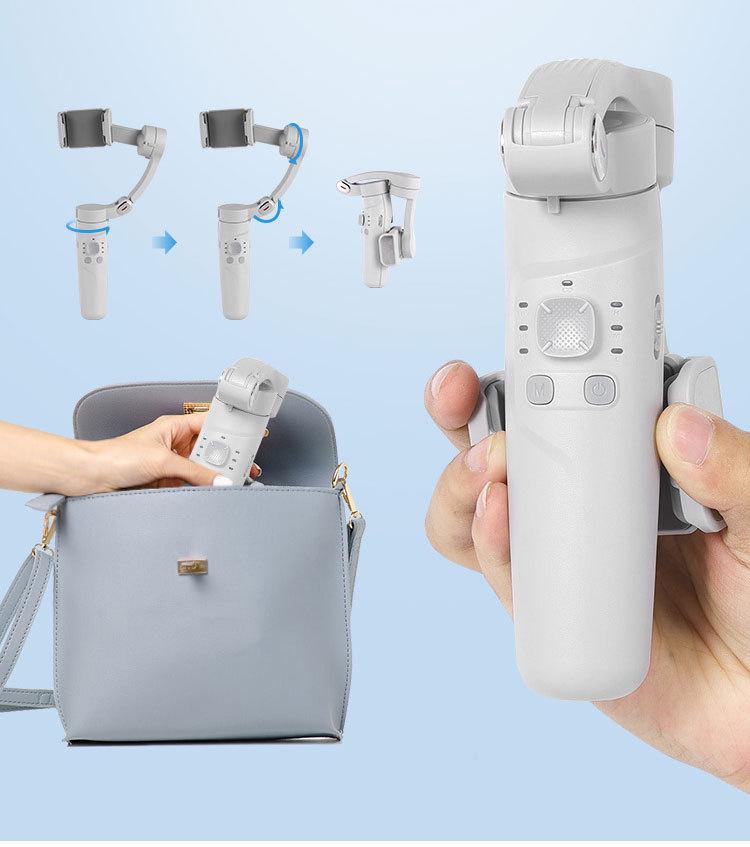 3-Axis Smartphone Gimbal: Anti-Shake, Smart Face Tracking for Live Streaming & Photography