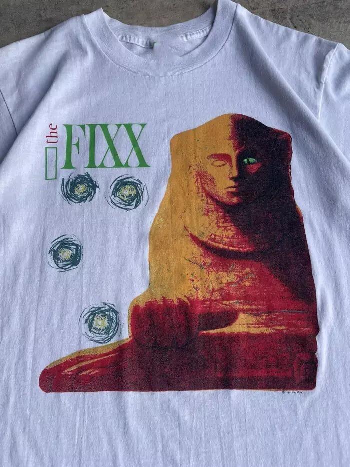 The Fixx 1989 Calm Animals Tour Band  Cotton BT1207 Unisex T-Shirt L