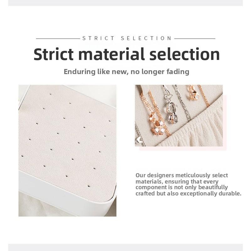 Double-layer bracelet portable storage jewelry box earrings ring jewelry box display box packaging box