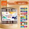 Non-Bleeding True Color Watercolor Marker Pens for Kindergarten Art - Safe & Stackable Acrylic Brushes