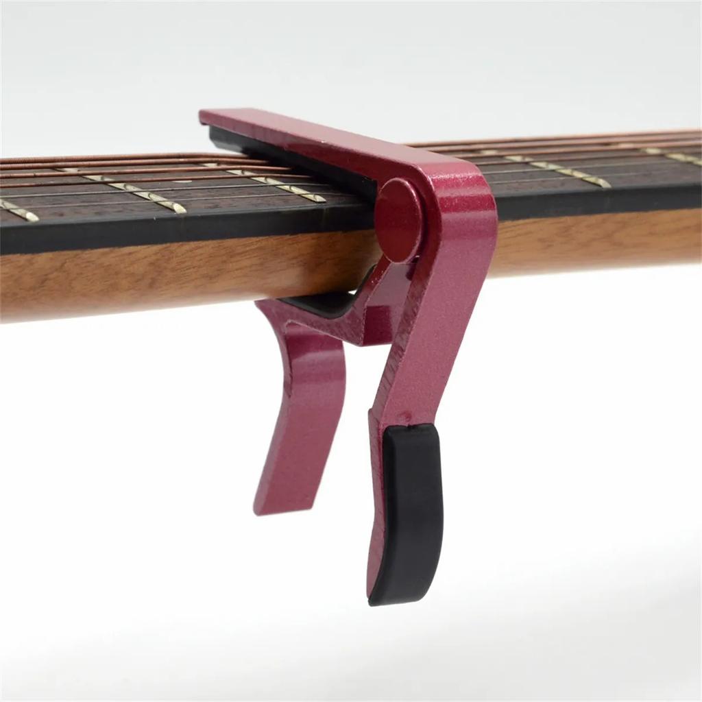 High Quality Aluminium Alloy Guitar Capo Guitar Accessories Quick Change Clamp Key Acoustic Classic Tone Adjusting Guitar Parts