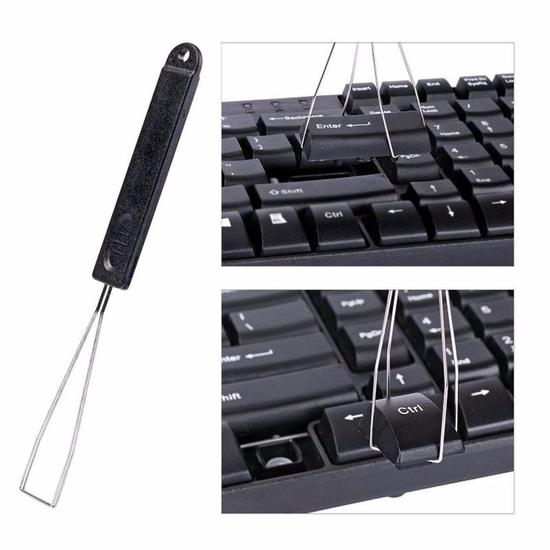 Simple Keyboard Key Keycap Puller Remover with Unloading Steel Cleaning