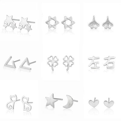 Minimalist Fashion Stud Earrings For Women Students Personalized Versatile Daily Wear Jewelry Accessories