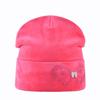 Velvet Warm Ear Protection Women's Knit Hat - Trendy Thick Winter Pullover, Solid Color
