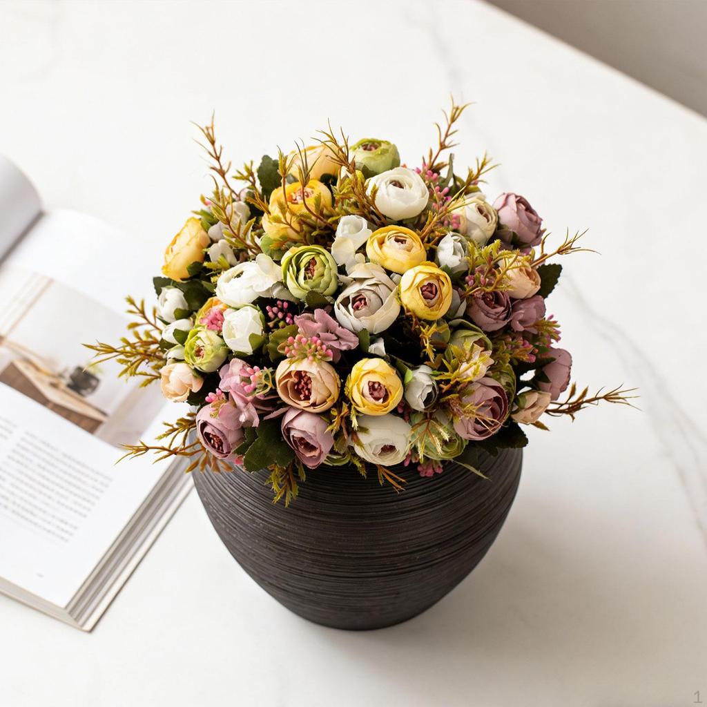 Vase for Flower Arrangements, Decorative Rustic Ceramic The Dining Table