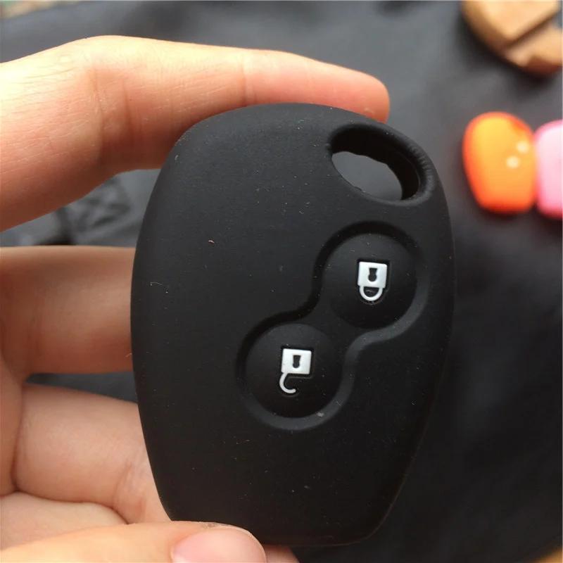 silicone car key case for Renault 2 button Clio Scenic Megane Duster Sandero Captur Twingo Modus remote control cover