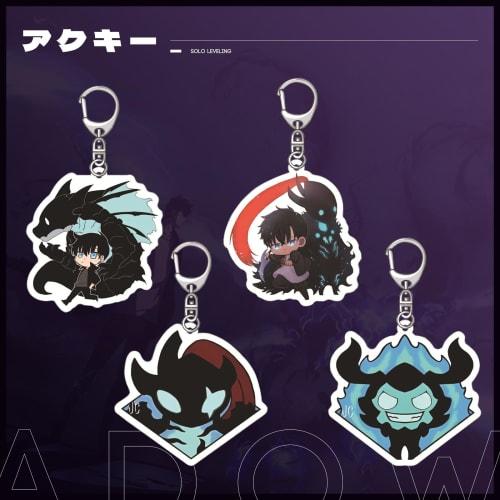 Only I Level Up Goods Lucky Bag Set: Acrylic Stand, Tin Badge, Keychain, 50 Stickers, Glossy Laser Card, Wall Hanging, Gift, Birthday, Event