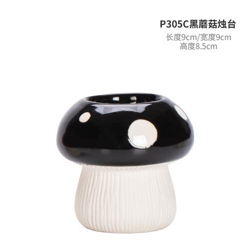 

Mushroom Ceramic Vase Red Mushroom Decoration Handicraft Candle Holder Table Top Flower Arrangement Home Nut Jewelry Storage Box