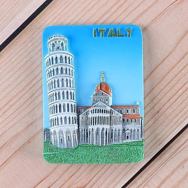Italy Pisa Travelling Souvenirs Spain Madrid Denmark Copenhagen Fridge Stickers Home Decor Vietnam Fridge Magnets Wedding Gifts