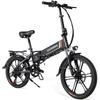 SAMEBIKE 20LVXD30-II Electric Bike 20" Folding Electric Moped Bike 350W Motor 48V 10Ah Battery