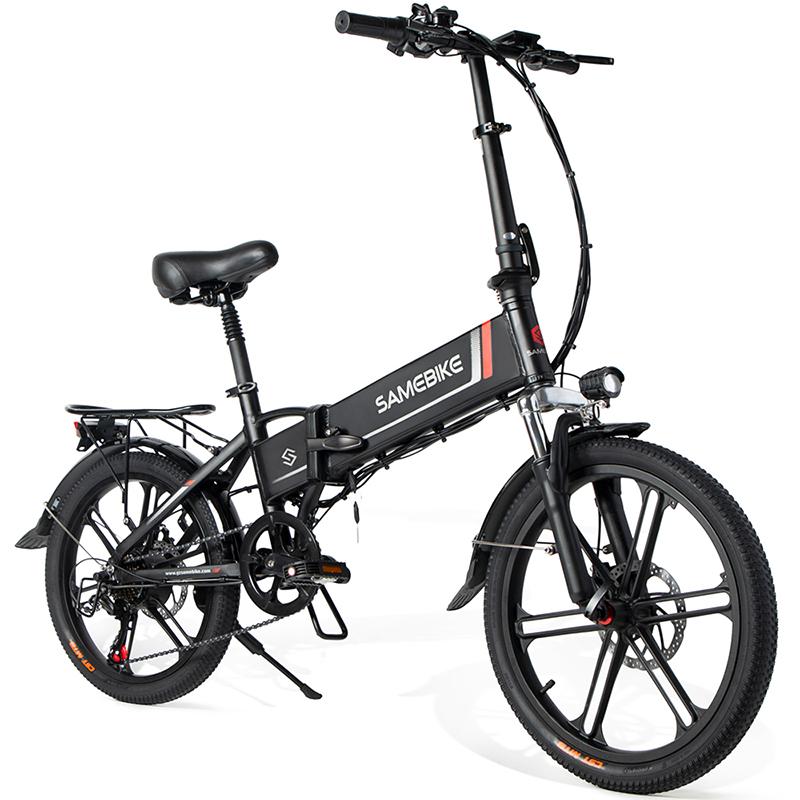 SAMEBIKE 20LVXD30-II Electric Bike 20" Folding Electric Moped Bike 350W Motor 48V 10Ah Battery