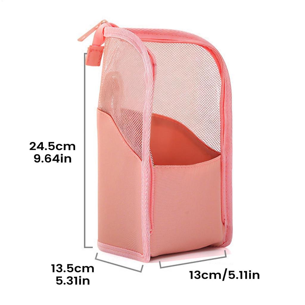 Standing Makeup Bag Waterproof Cosmetic Storage Pouch Travel Toiletry Bag for Camping Weekend Getaway Outdoor Hotel Backpacking