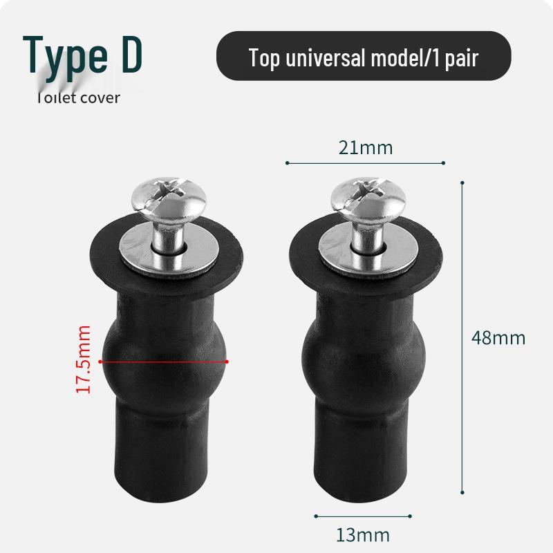 

Universal Toilet Seat Hardware Kit: Bolts, Buckles, Screws, and Expansion Parts